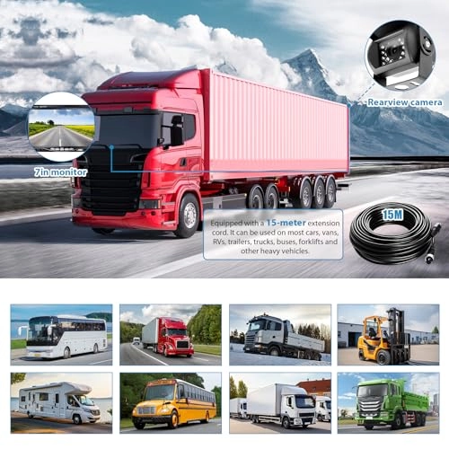 Rear Camera Kit - Night vision Wired 800 x 480 pixels