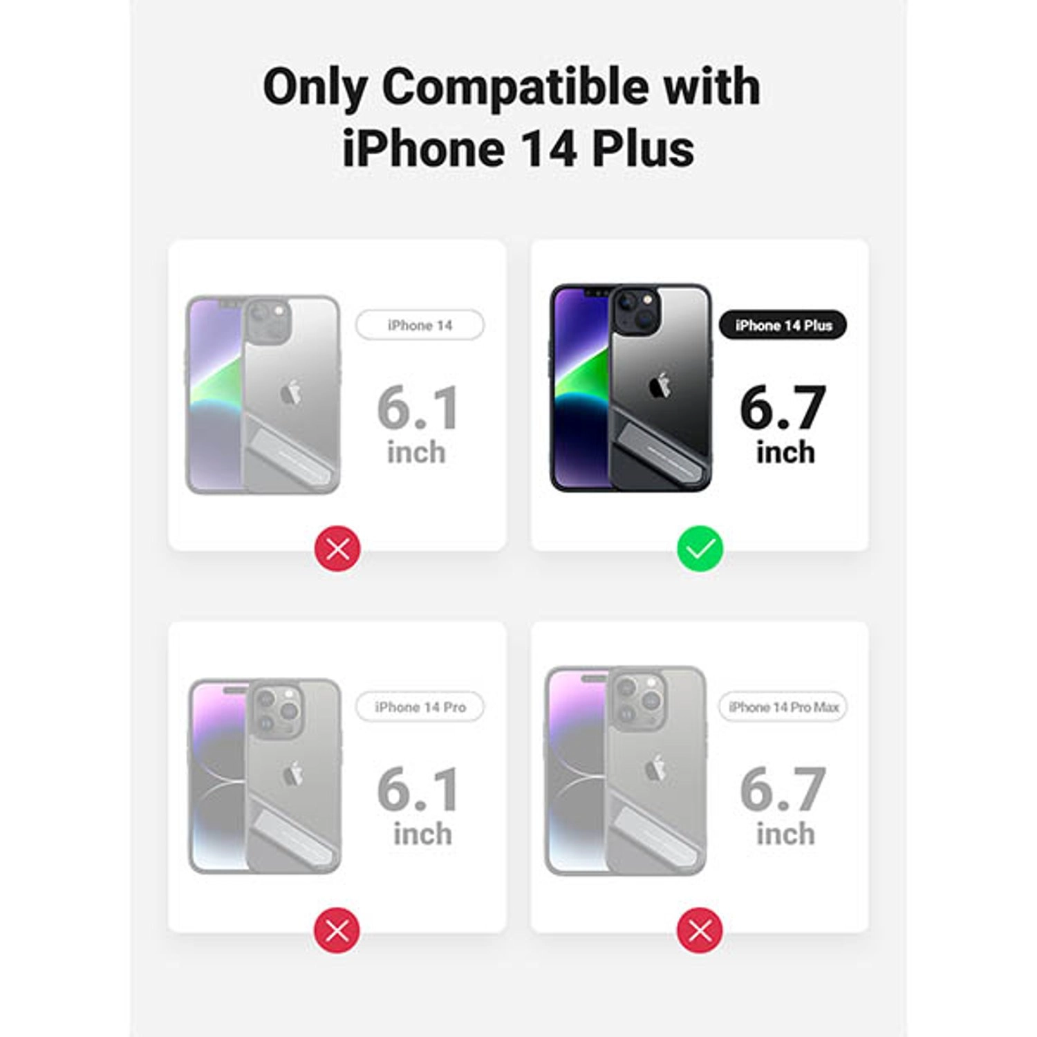 Kickstand Case for iPhone 14 Plus