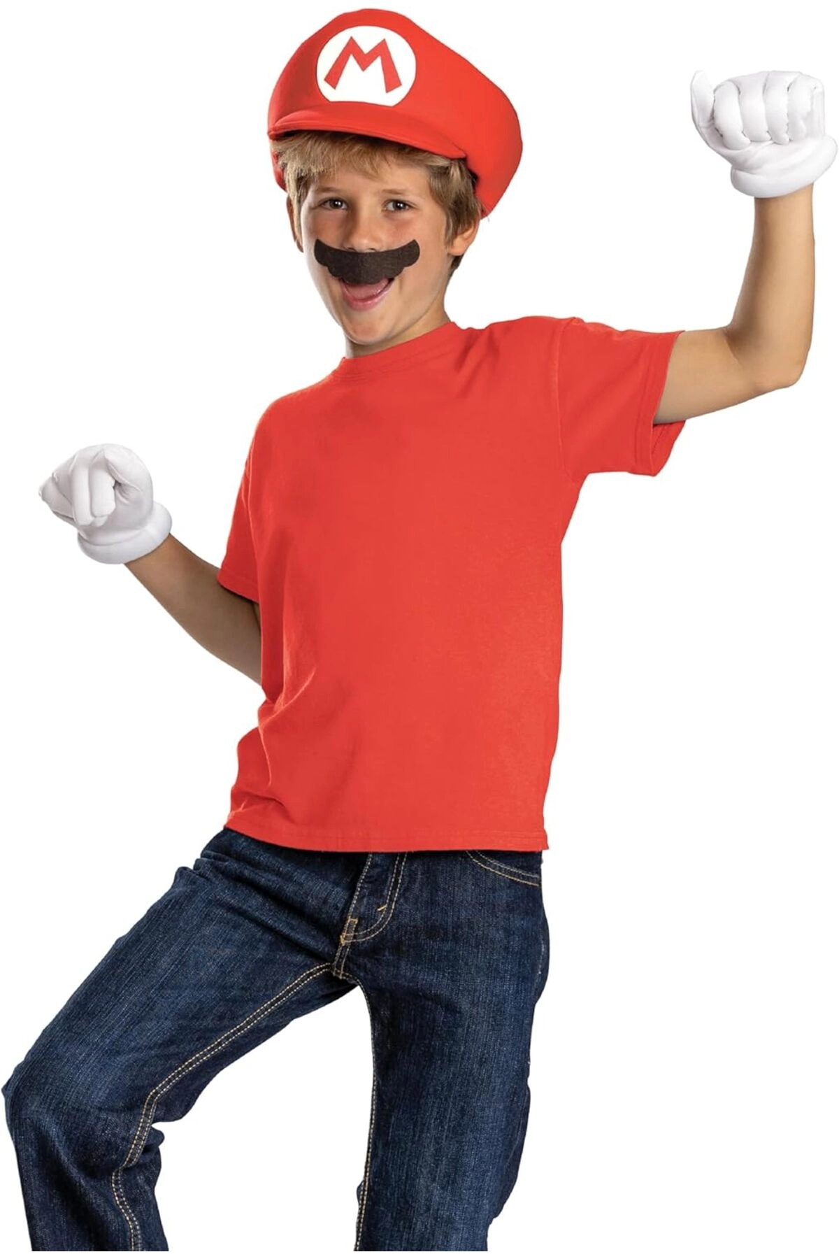 COLOR LAND CHILDRENS TOYS CENTER LLC Costume Mario Elevated Deluxe Accessory Kit - Mario 1 Piece