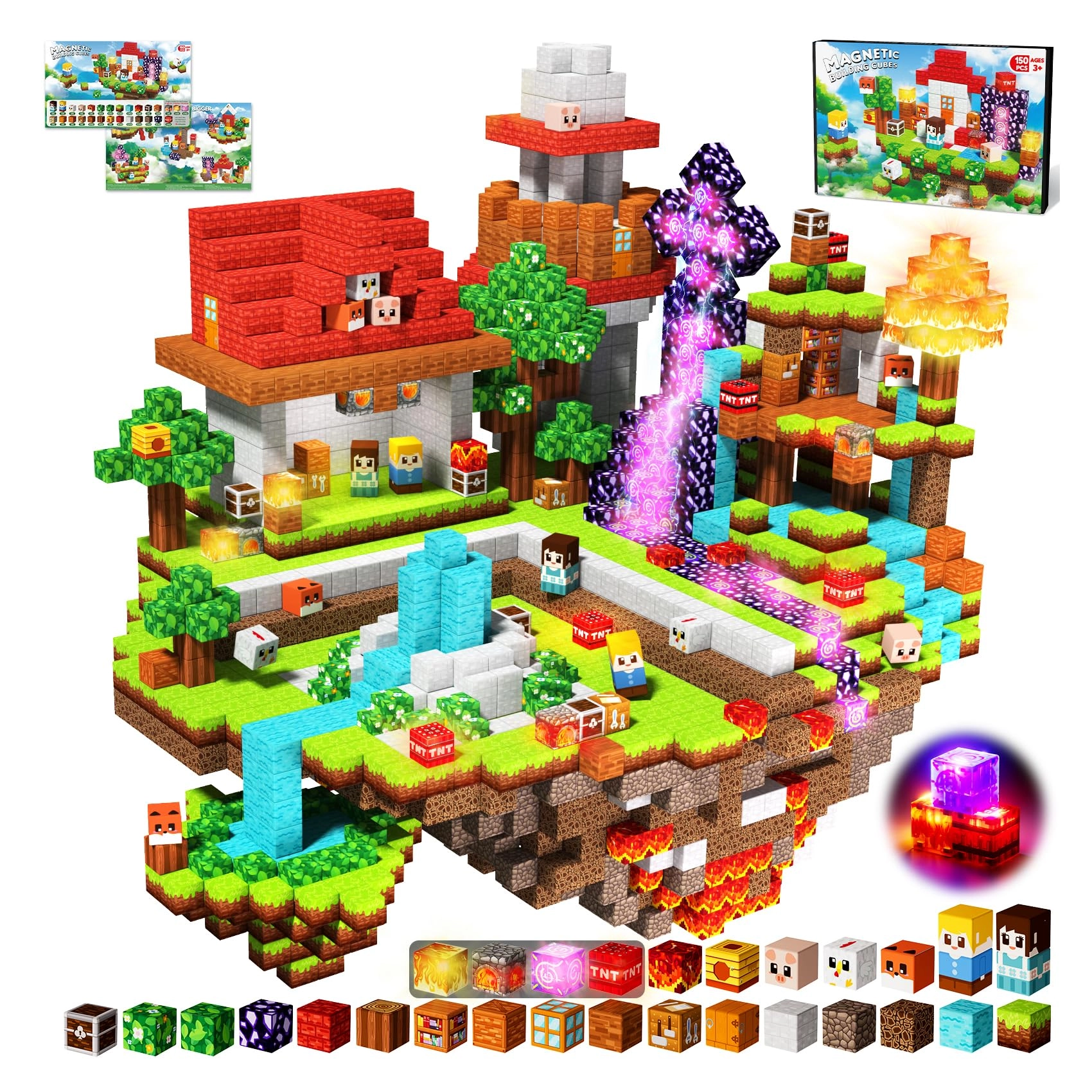 magneverse Floating Grassland Portal - 150pcs