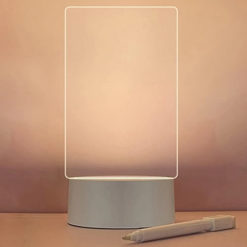 LED Note Board - Acrylic Warm Yellow LED USB & Battery Powered