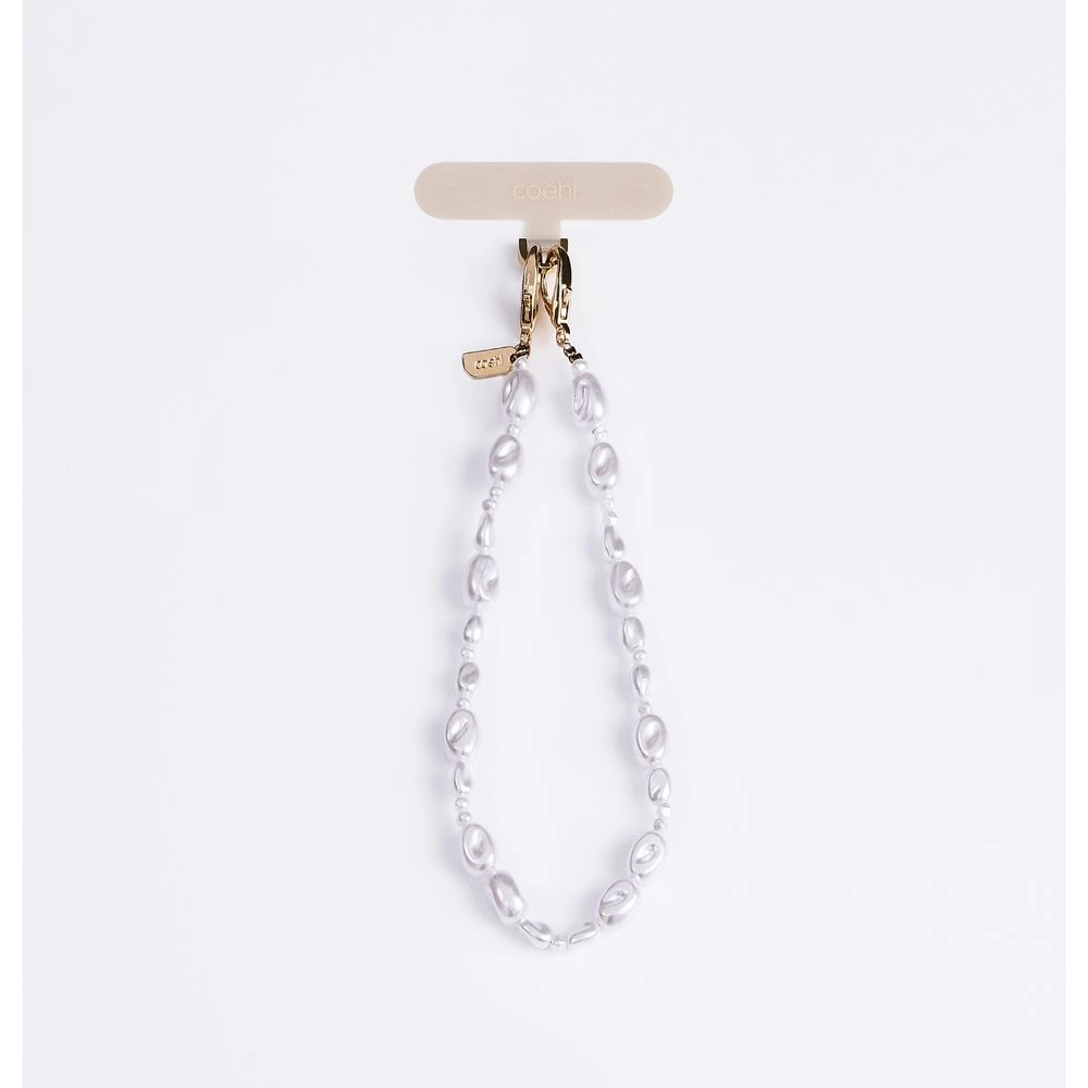 Uniq Perla Universal Phone Charm Handstrap - Pearl White