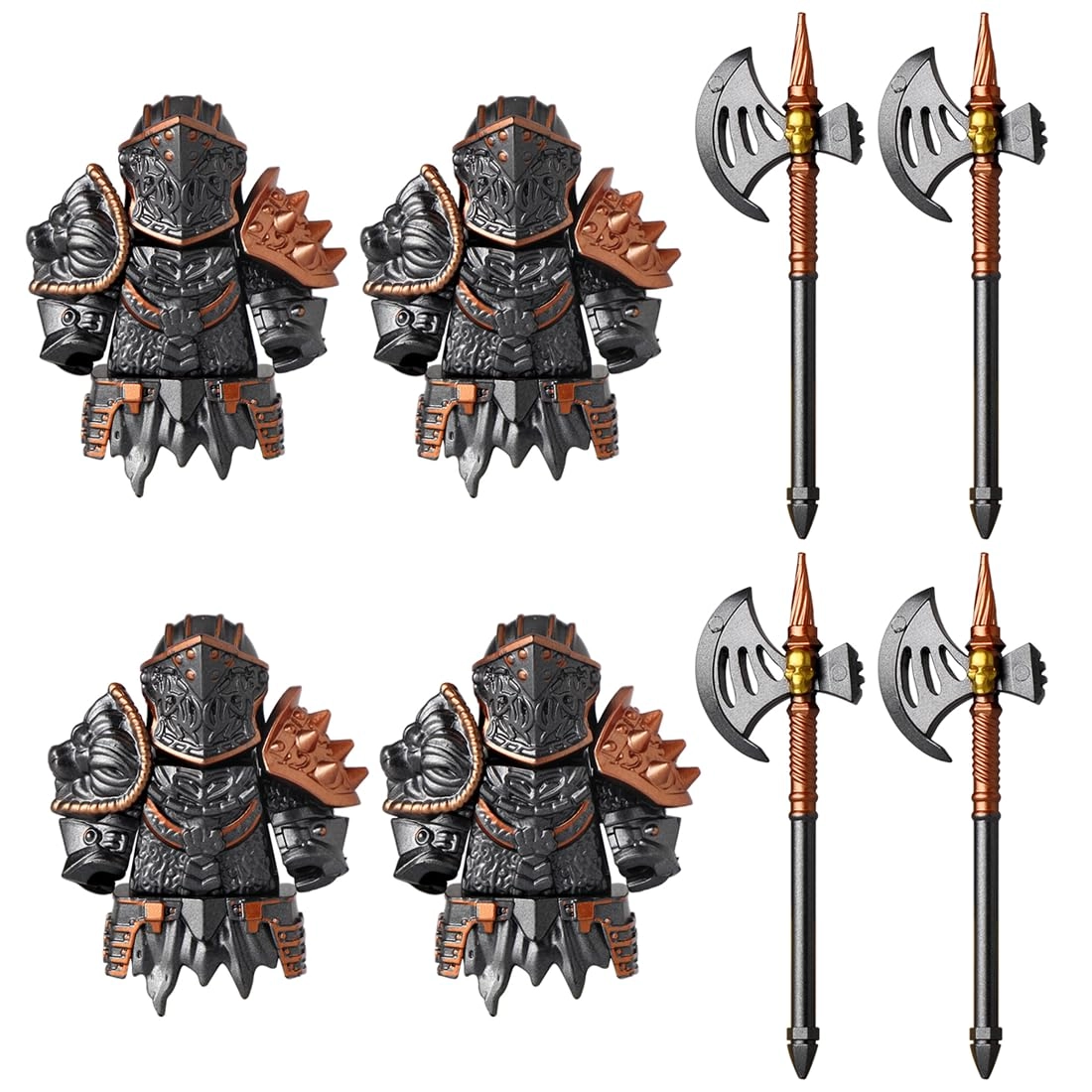 LootPop Mini Knight Figures - 32 Pieces