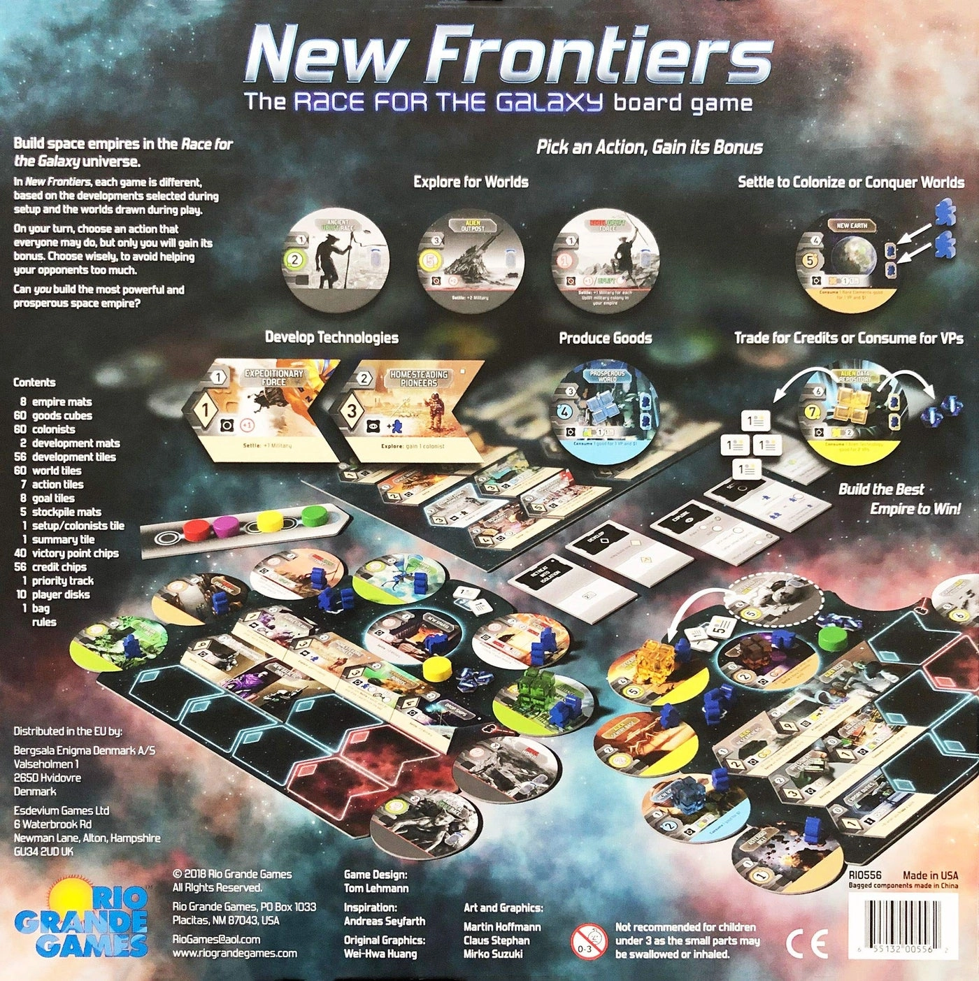 The Race for The Galaxy: New Frontiers