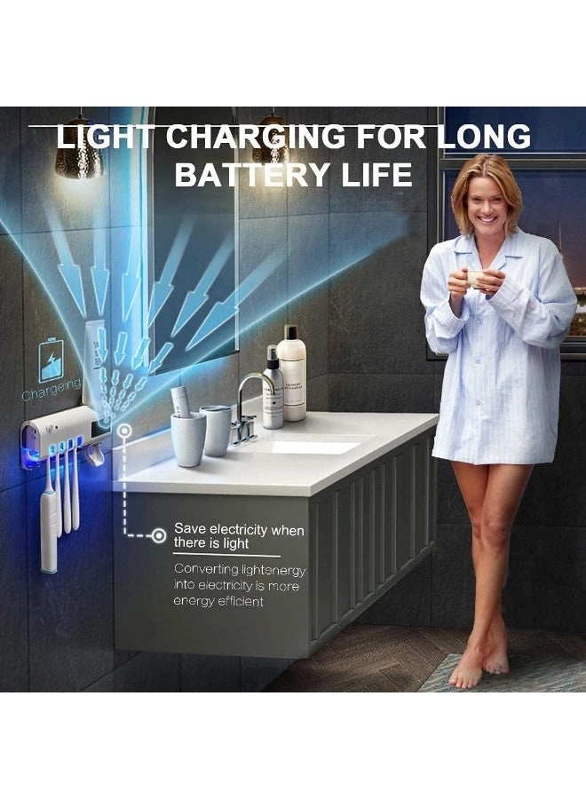 Toothbrush Holder with UV Sanitizer - Wall Mounted