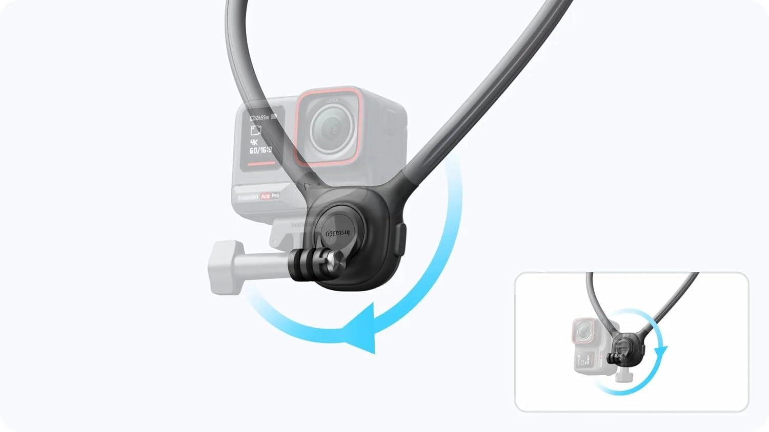 Neck Mount - One-click instant release 360degrees adjustable
