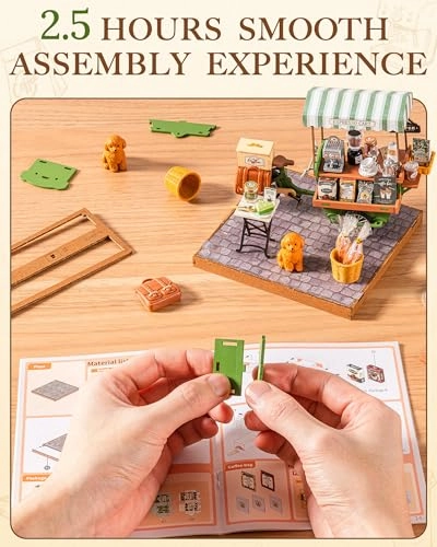 Dollhouse Wooden Aromatic Coffee Trolley