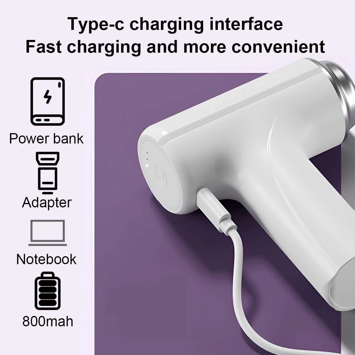 Electric Mixer - 2 Mixing Heads USB Rechargeable 304 Stainless Steel