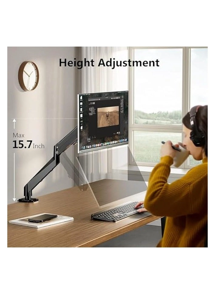 Single Monitor Arm - Single 13-32 Inch VESA 75x75/100x100mm