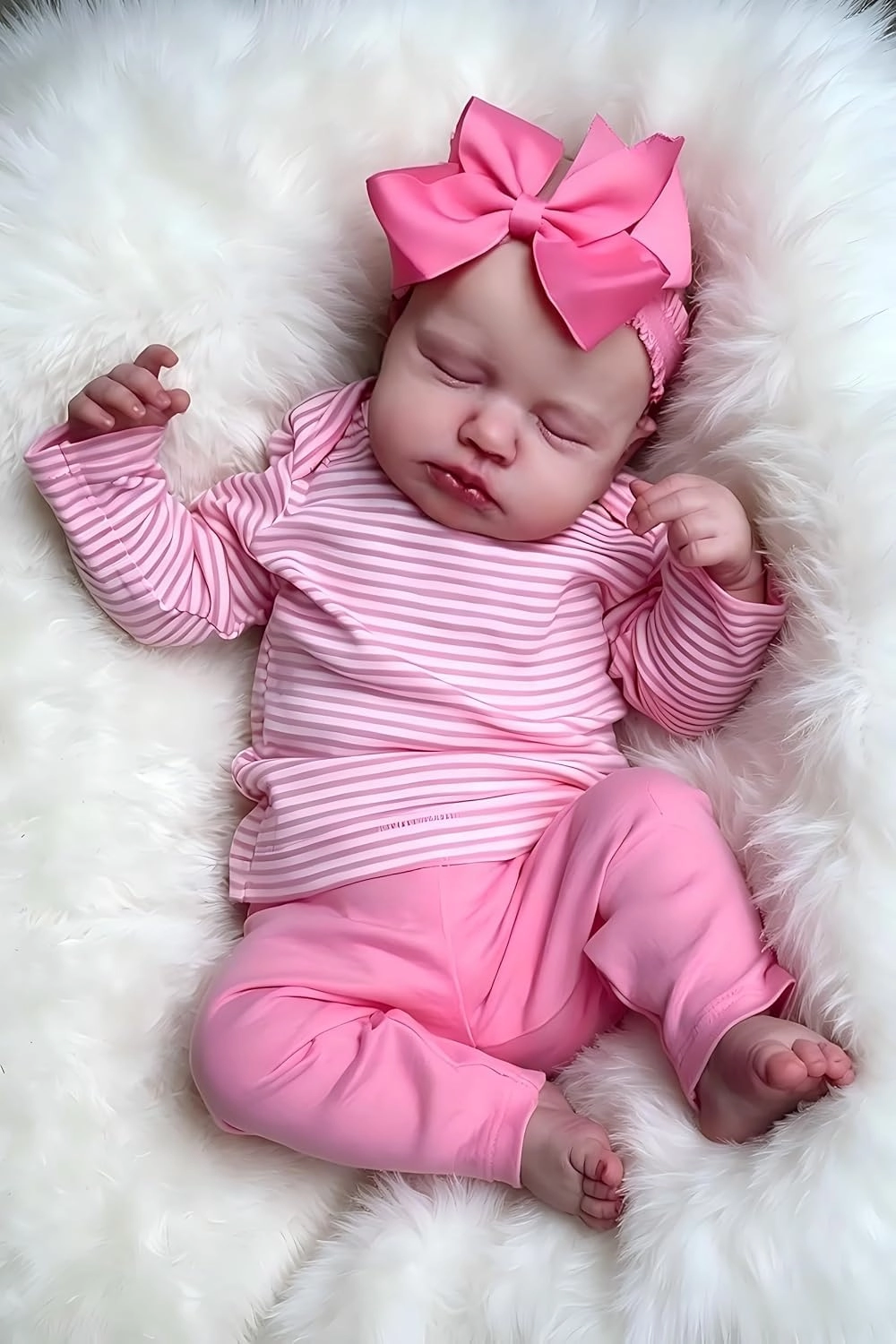 iCradle Reborn Doll - 18"/48cm Soft Silicone vinyl Pink Ages 3+
