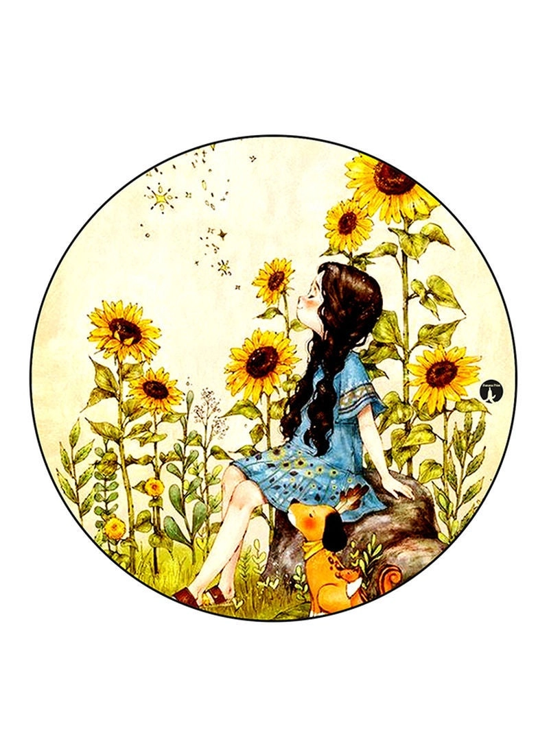 Girl Printed Mouse Pad