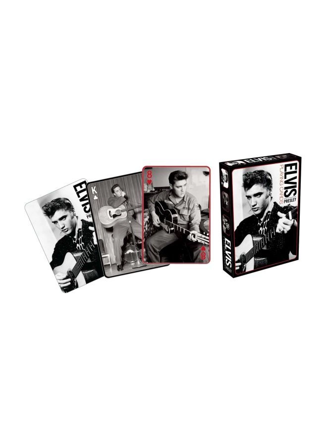 Elvis - Black and White 52-card Poker-sized