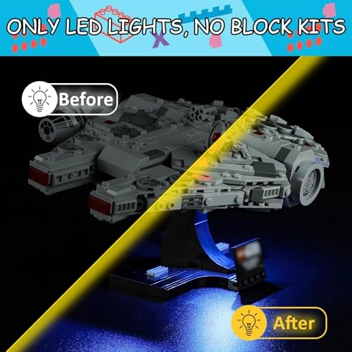 LED Light Kit for LEGO 75375 Millennium Falcon Set