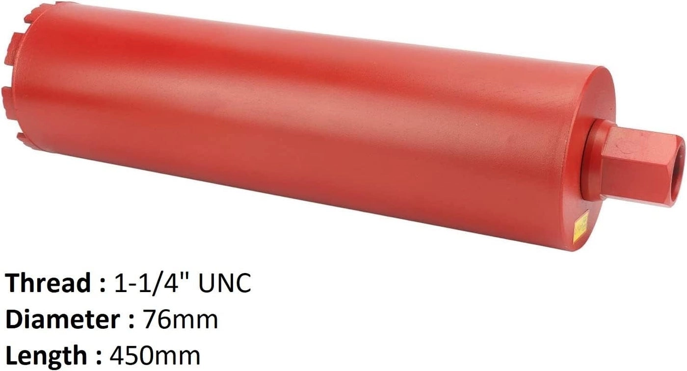 Diamond Core Drill - alloy steel and diamond 1.0 piece(s) 76mm