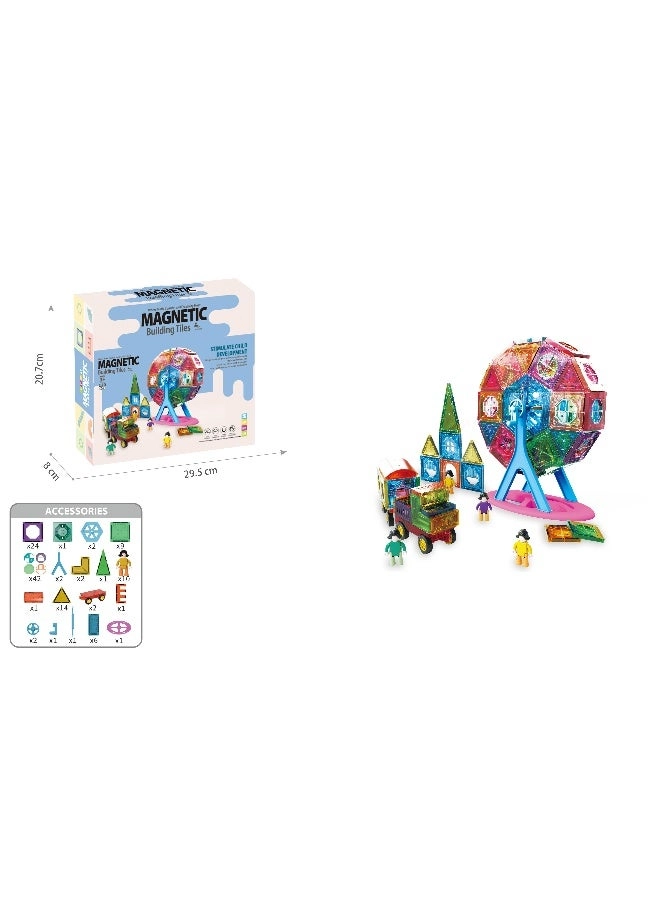 Magnetic Building Tiles Set