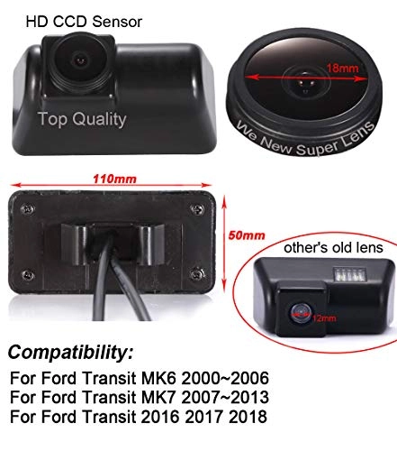 Super HD Wide Angle Parking Camera - Night vision 1280 x 720 pixels