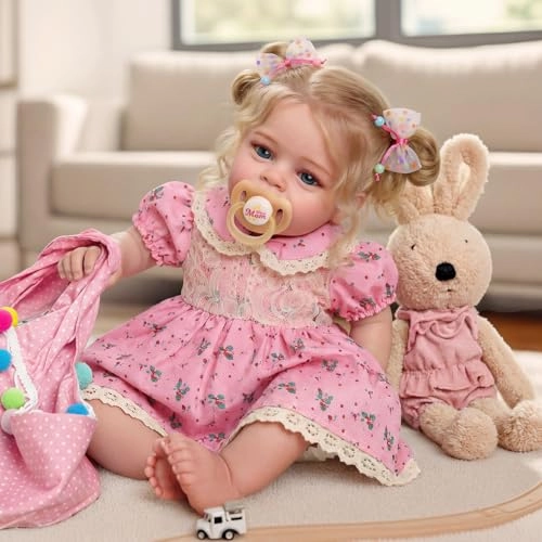 Reborn Baby Doll - 17-Inch Soft Cloth Body Sleeping Ages 3+