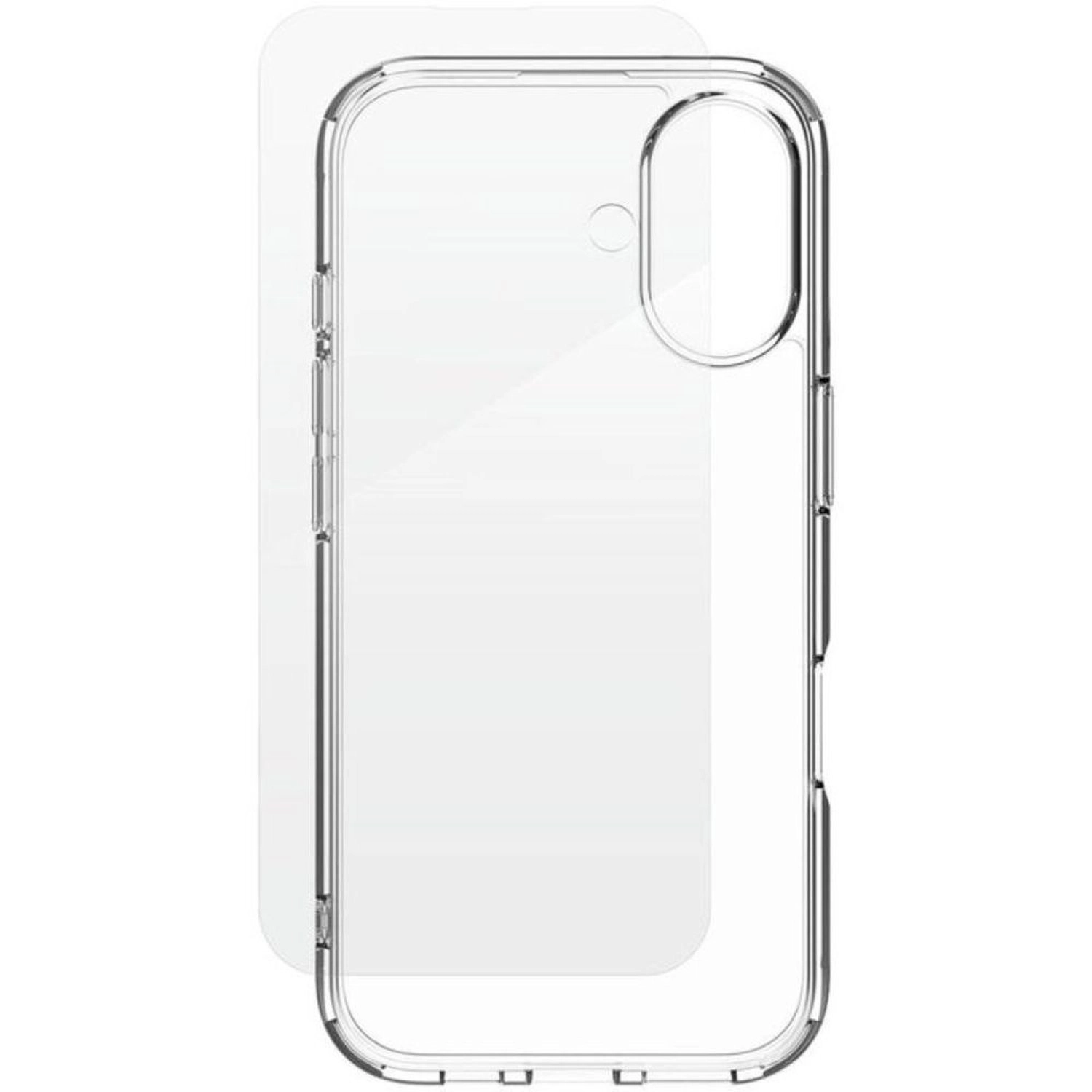 ZAGG Luxe - Wireless Charging Compatible Case Clear + Glass Elite 360 - Glass Screen Protector for iPhone 16e/14/13