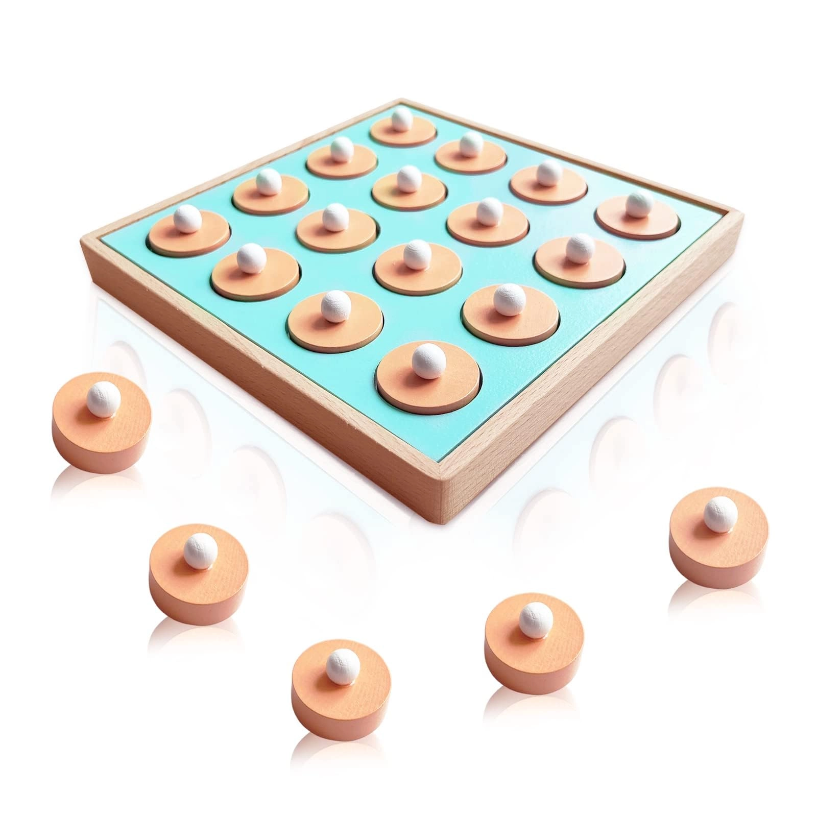 SKEIDO Wooden Memory Match Game - 3+ 40 pieces