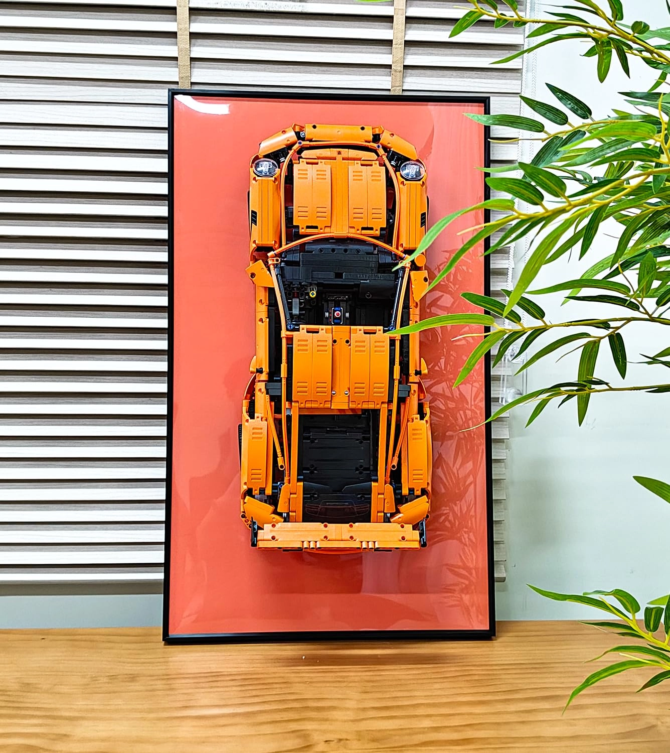 WETCEAOM Wall Bulletin Board for Lego Technic Porsche 911 GT3 RS (42056) - 75 x 45 cm