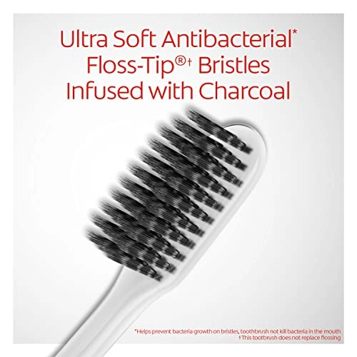 Gum Health Charcoal Toothbrush - Ultra Soft 4-Piece Pack