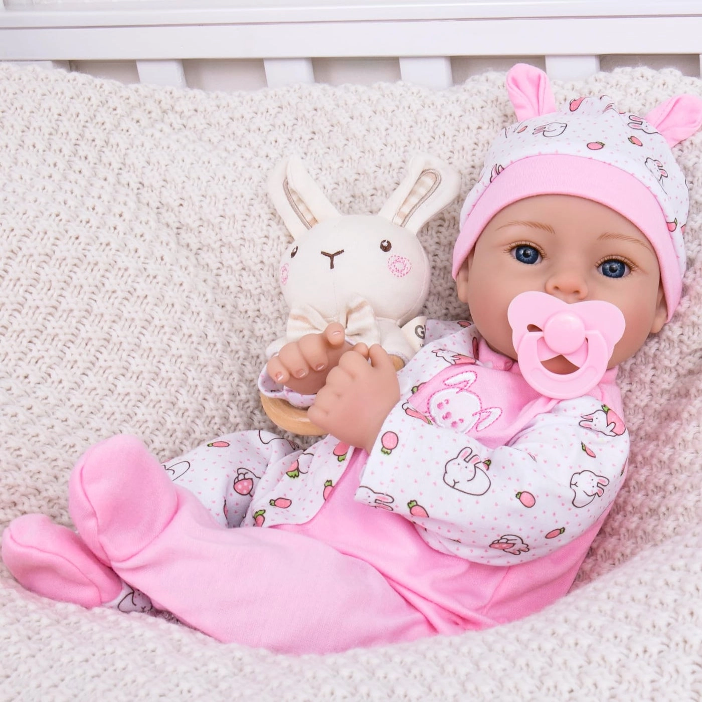 Reborn Baby Doll - 18 inch Newborn Girl Pink Outfit Ages 3+
