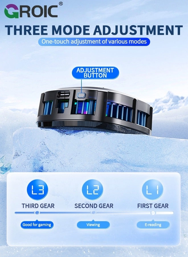 Magnetic Cell Phone Cooler - Black RGB Portable