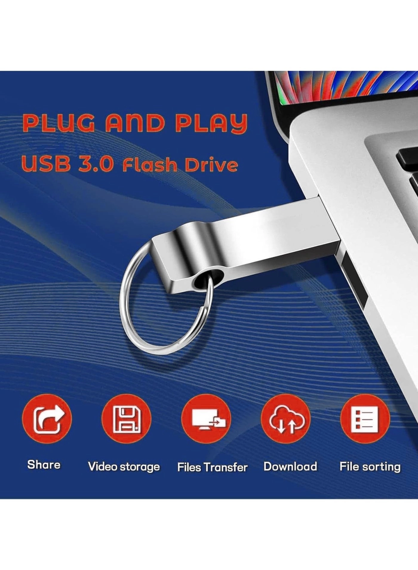 OTG 4 in 1 USB Flash Drive - USB 3.0 Lightning Type-C Micro USB 512GB