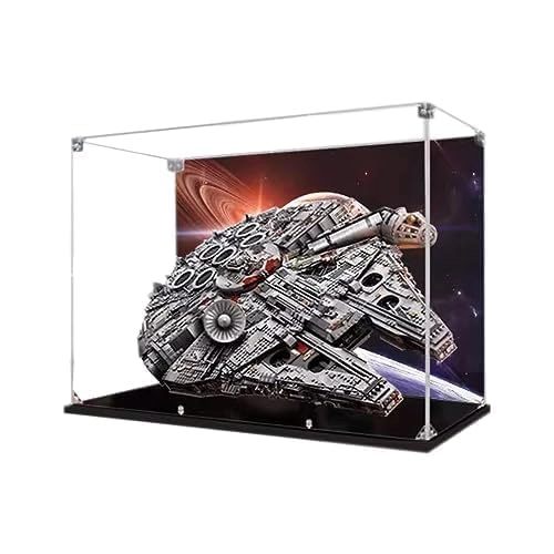 Acrylic Display Case - Compatible with Lego 75192 Black Base 85X65X25cm