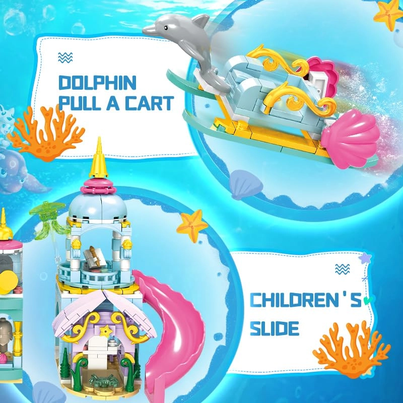 11833 Sea World Underwater Castle Furina's Palace - 6 Years 766 pieces