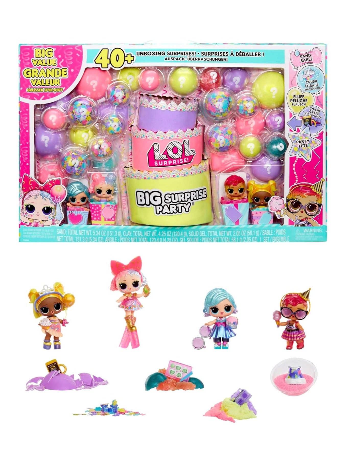 Big Surprise - 50+ Surprises Limited Edition Giant Ball Case Ages 3+