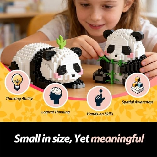 Panda Mini Building Blocks - 504 pcs/606 pcs