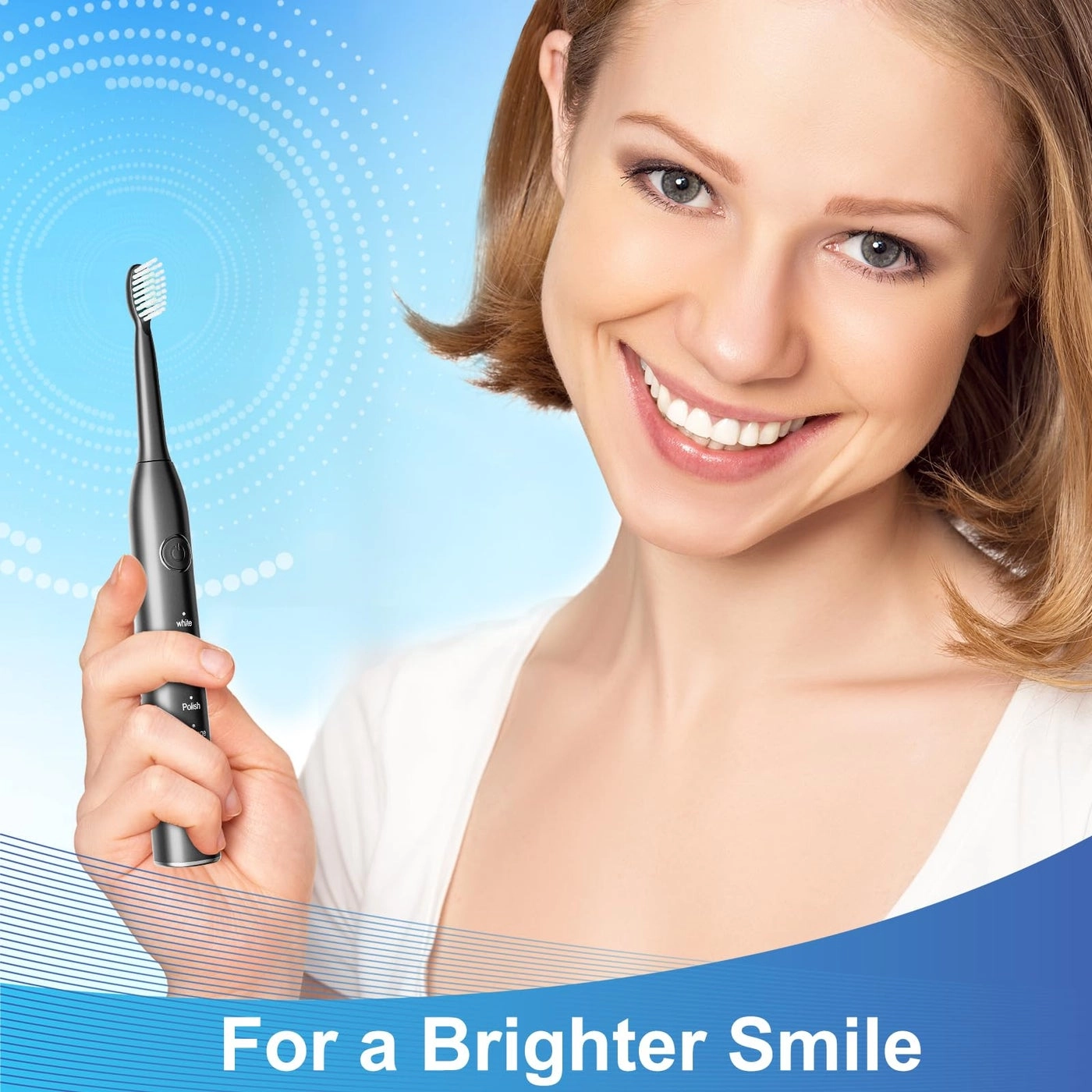 Rechargeable Electric Toothbrush - 8 Brush Heads 100 Day Battery Life