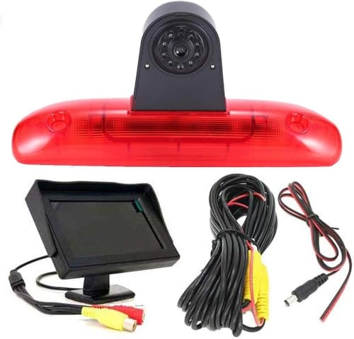 Reversing Camera + LCD Colour Display Monitor - Night vision AHD video signal or CVBS signal 1280 x 720 pixels