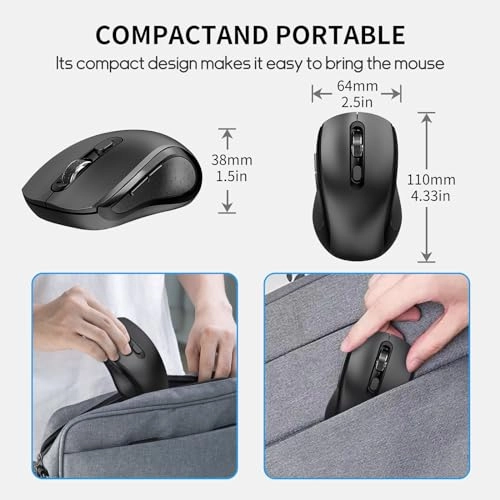 Ergonomic Optical Mouse - USB Wireless