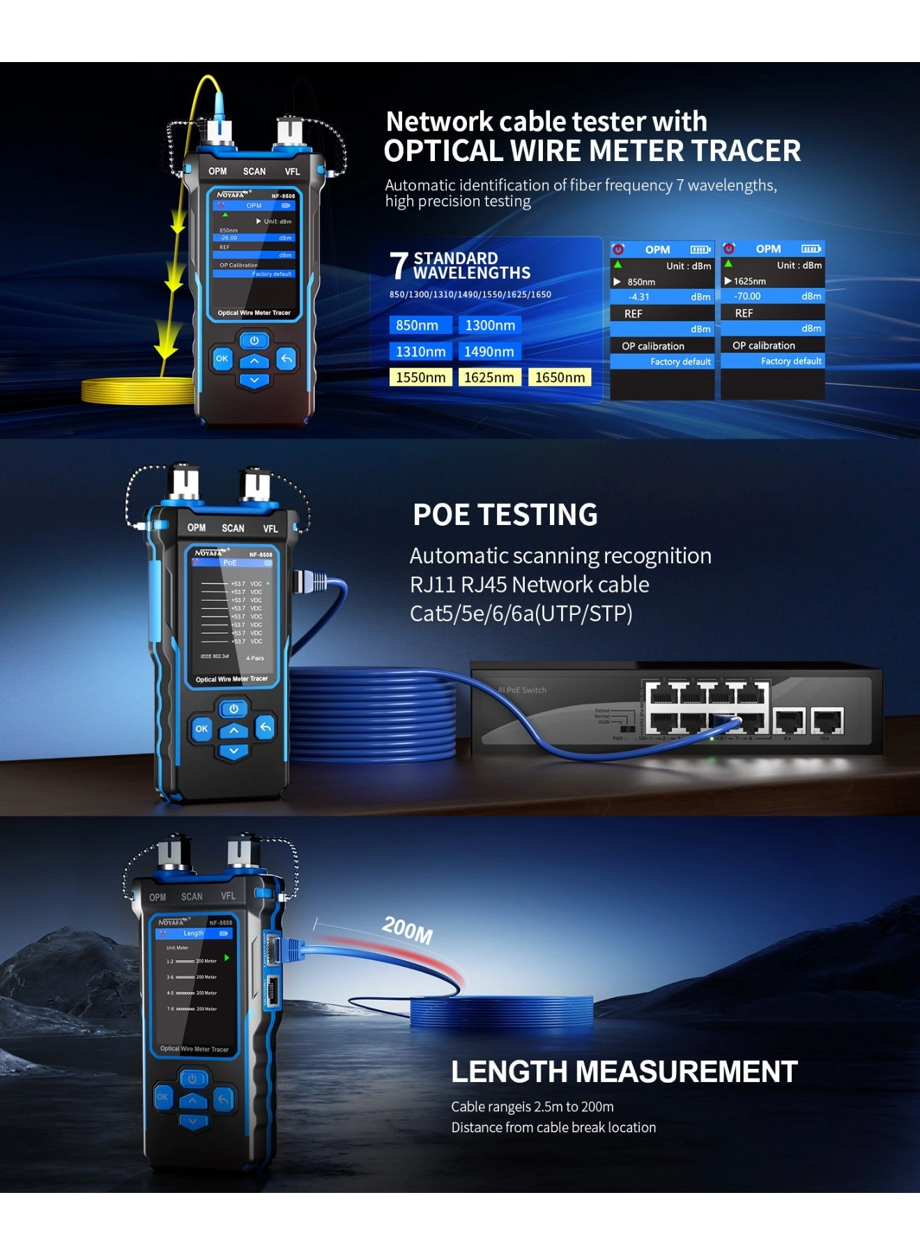 Network Cable Tester - RJ11 RJ45 Continuity testing