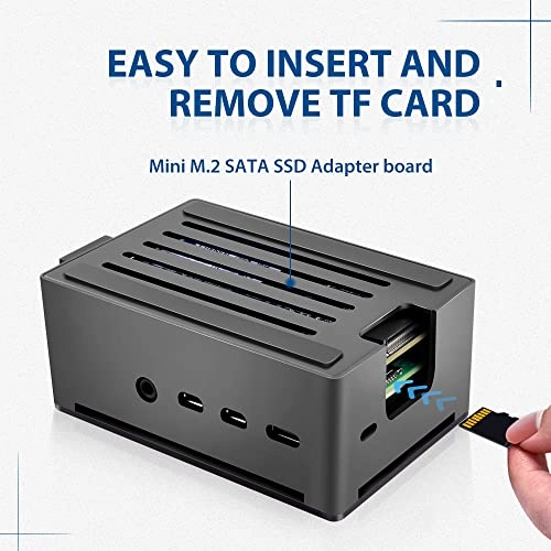 Raspberry Pi 4 Aluminum NAS Case - 2TB