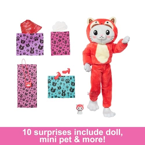 Barbie Cutie Reveal - Kitty/Red Panda Multicolor Ages 3+
