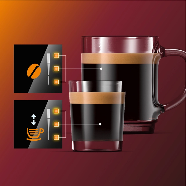 Настраивайте аромат и объем порции кофе с помощью меню My Coffee Choice