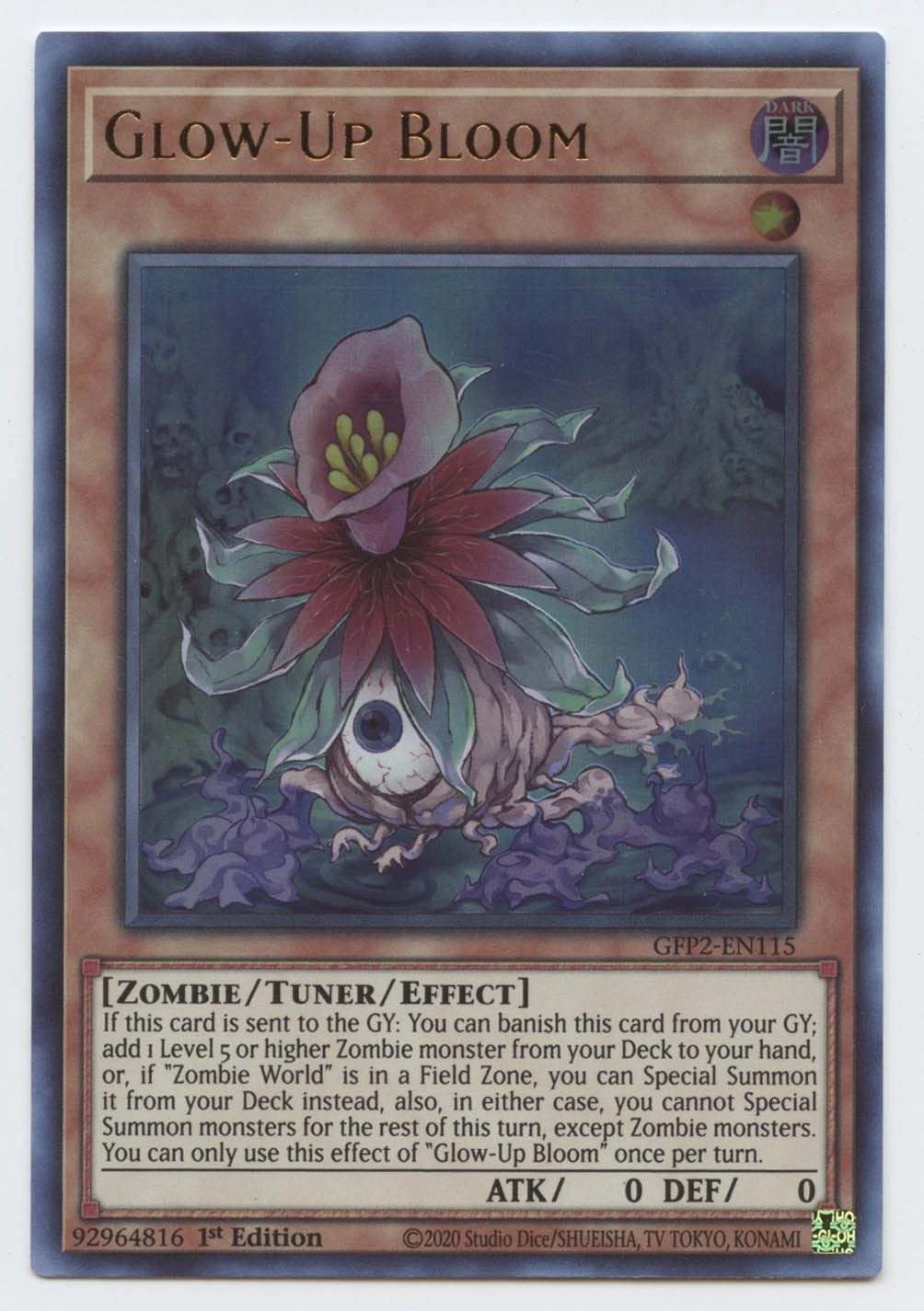 Yu-Gi-Oh! Glow-Up Bloom GFP2-EN115 - 1pcs