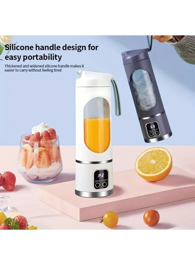 Mini Blender & Juicer - USB Rechargeable 3 Modes Digital Display