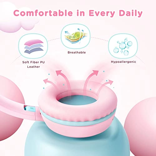 LE03-PINK Wired Headphone