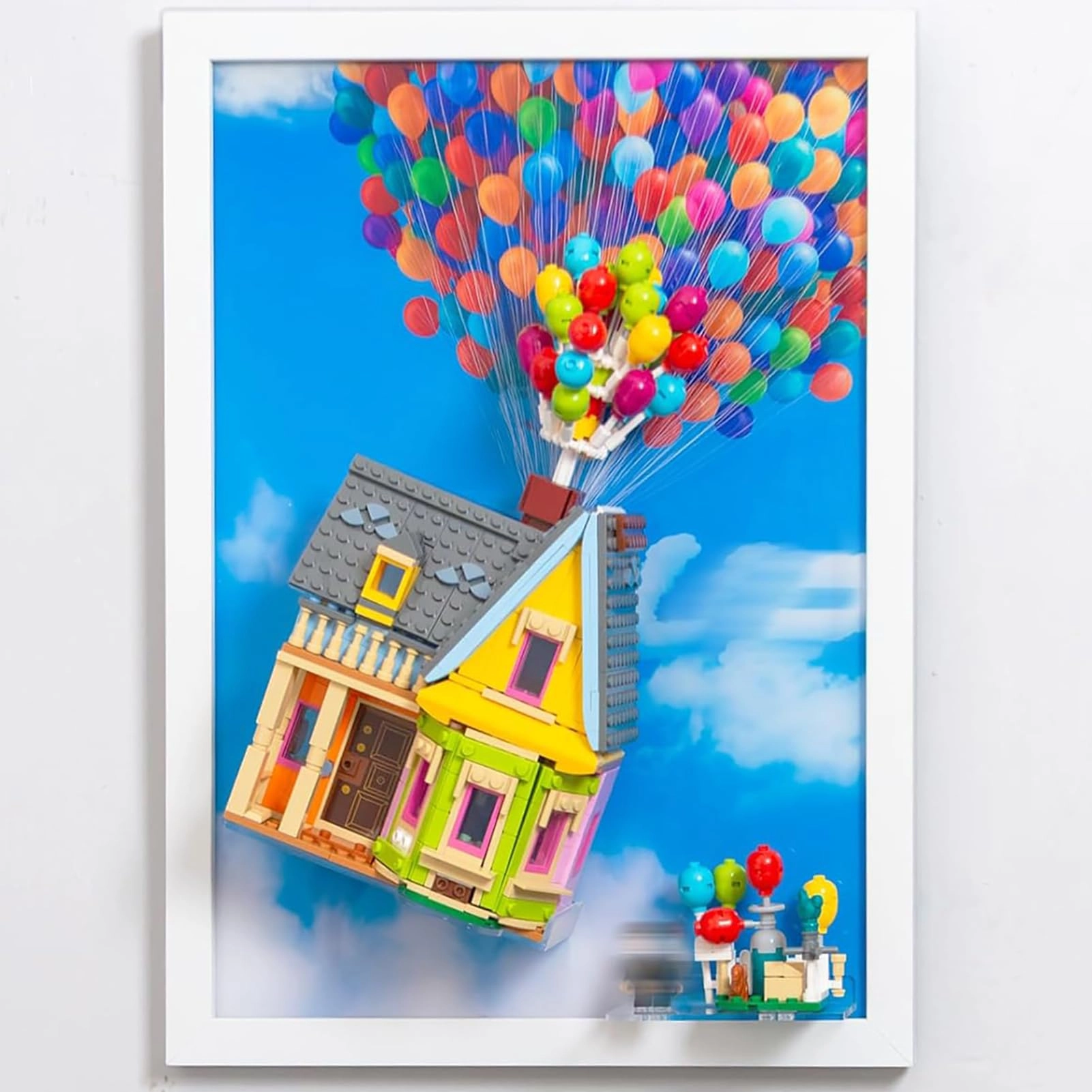 iCUANUTY Wall Mount Compatible with Lego 43217 "Up" House - Movie Up