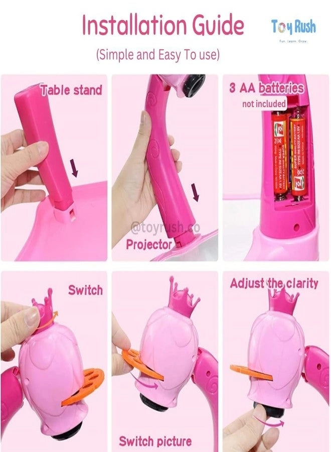 Drawing Projector Table - Unicorn Tracing with Music Projection