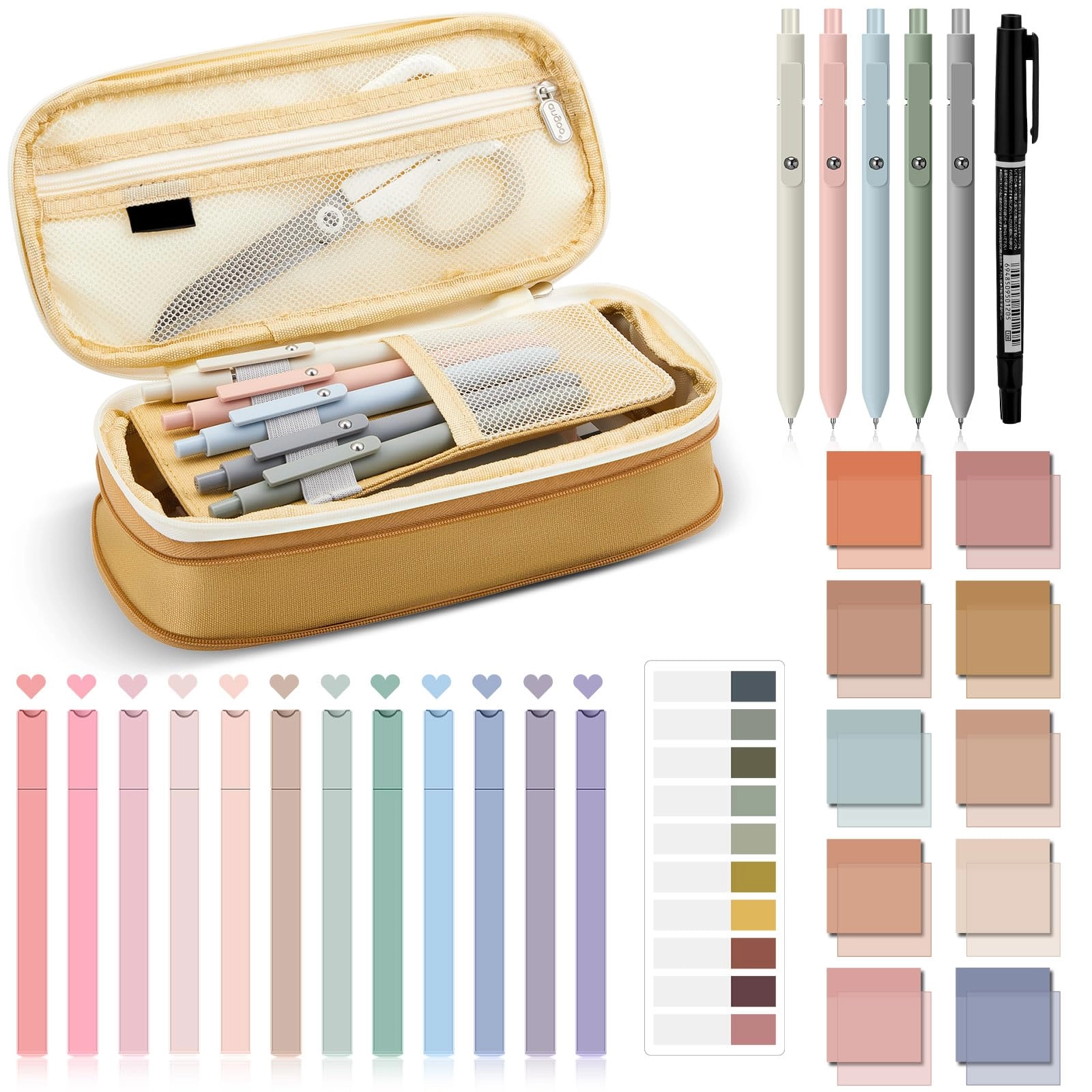 Aesthetic Book Annotation Kit - 39 Pcs