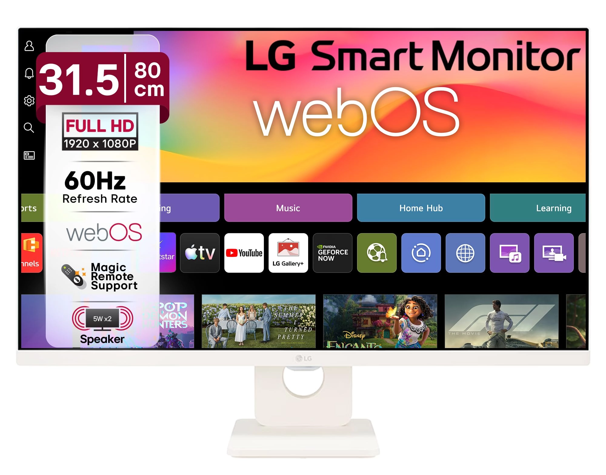 LG MyView Smart Monitor - 32SR50F-W 32 in 1920x1080