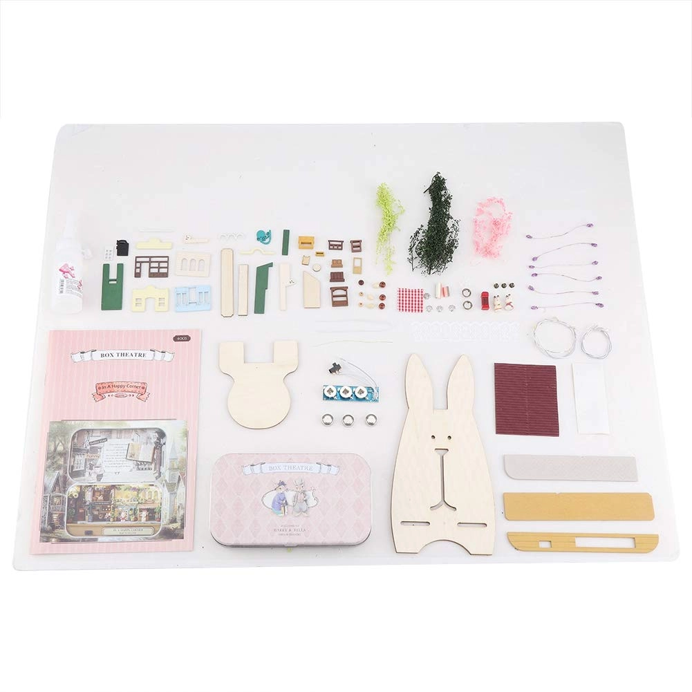 Miniature Wooden House - LED Light DIY