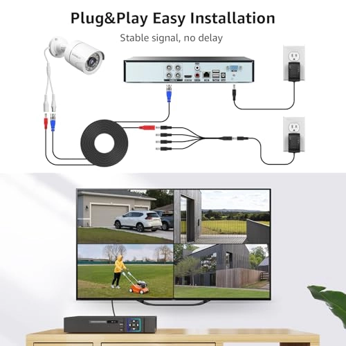 Wired Security Camera System - 4X Camera 4 3MP