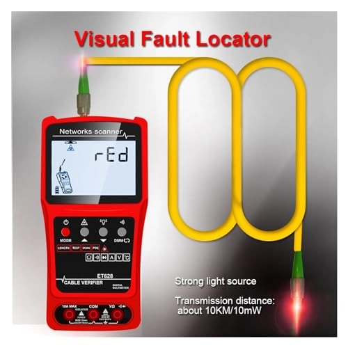 Network Cable Tester - 3in1 Multimeter Visual Fault Locator