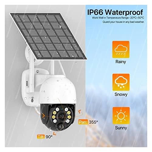 Outdoor Solar Security Camera 2K